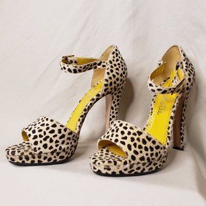 👠HOST PICK👠Charlotte Olympia Cheetah Print Calf Hair Stiletto Heels EU38.5
